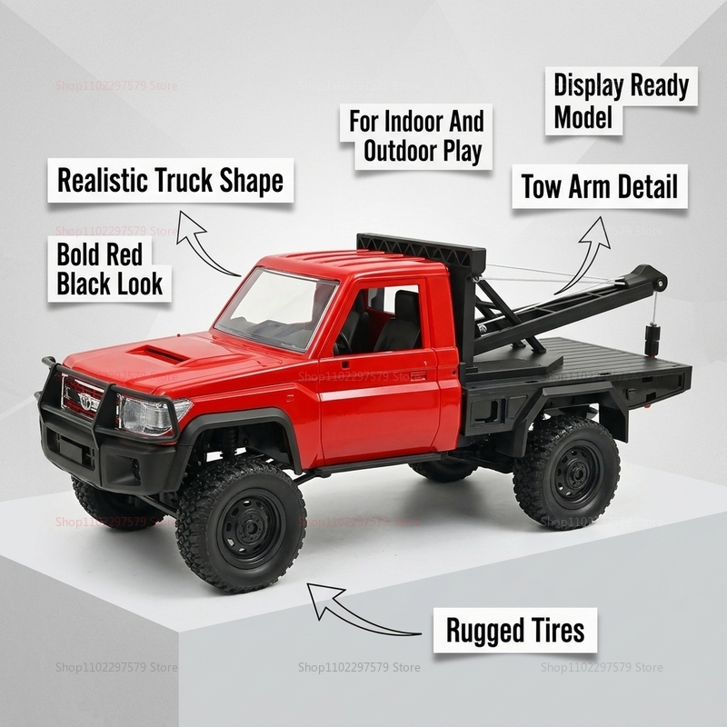 شاحنة RC Rock Crawler 4x4 MN82 - مراجعة Dirt Brush Interior وسعره