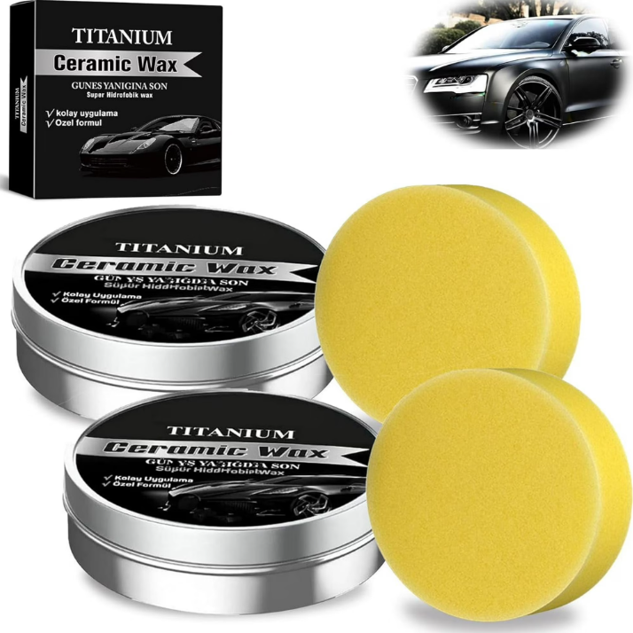 مجموعة كريم تلميع وطلاء سيرامي - مراجعة Car Wax Ceramic Coating وسعره