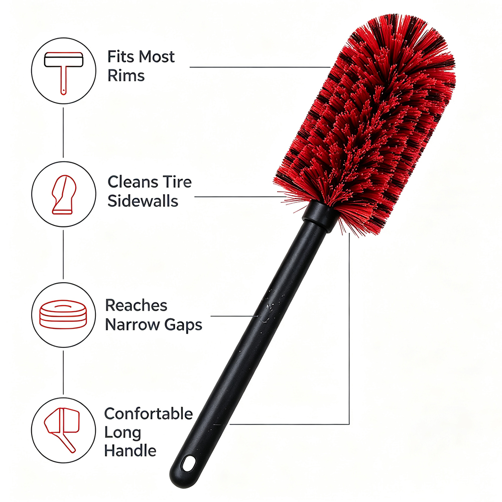 فرشاة تنظيف عجلات السيارة المص - مراجعة Wheel Cleaner Alloy وسعره