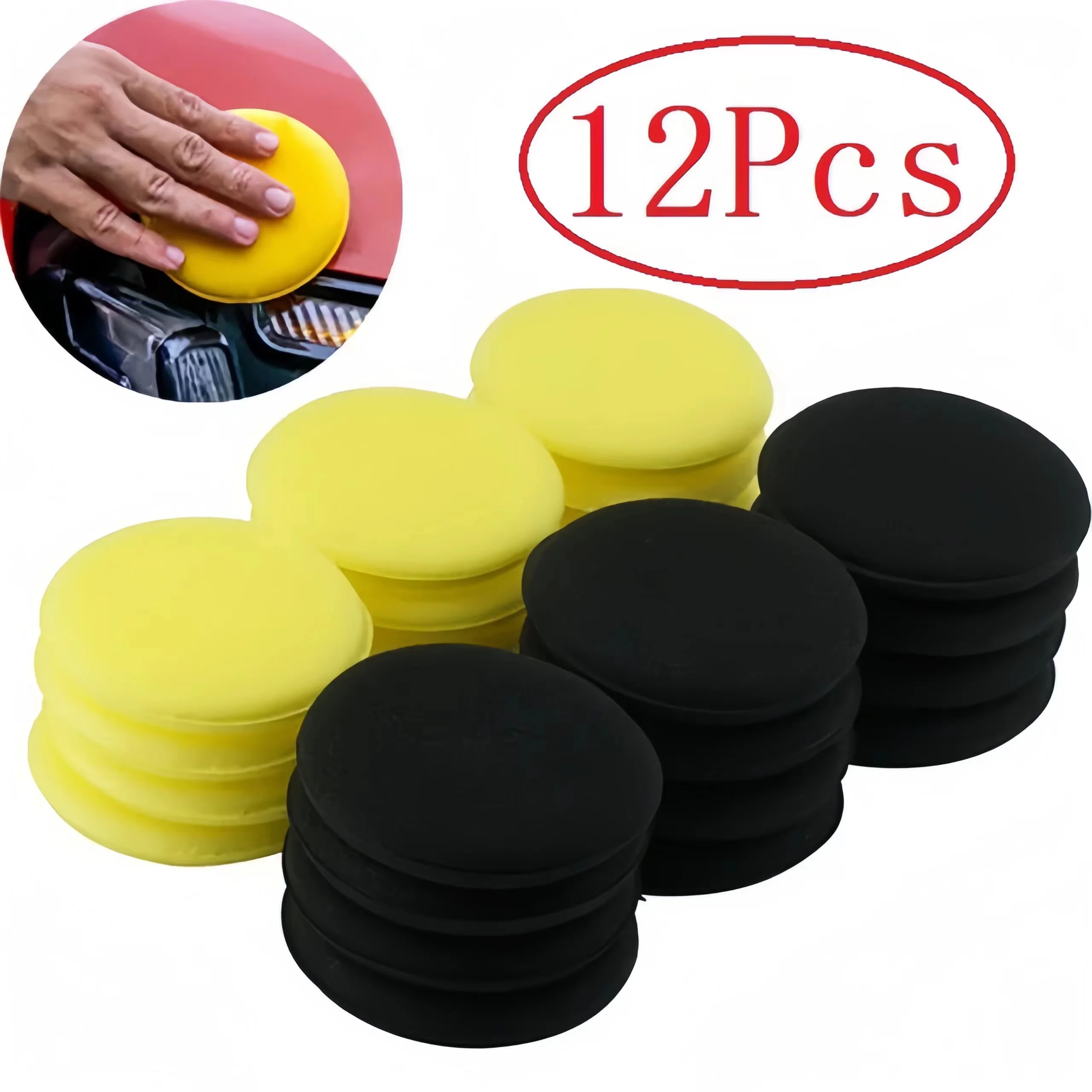 12 قطعة من إسفنجات التلميع وال - مراجعة Wax Applicator Pad وسعره